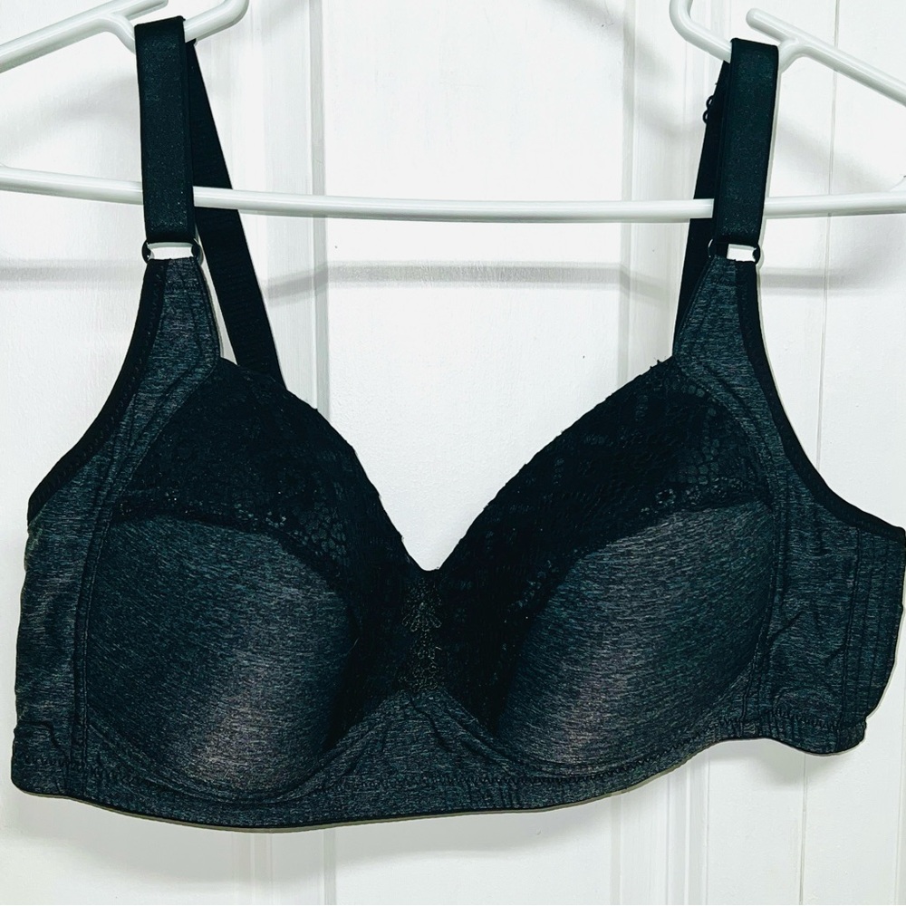 Valentina Charcoal Lace Women's Bra Size 42C